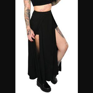 Foxblood Darla Maxi Skirt with Built In Shorts - Medium